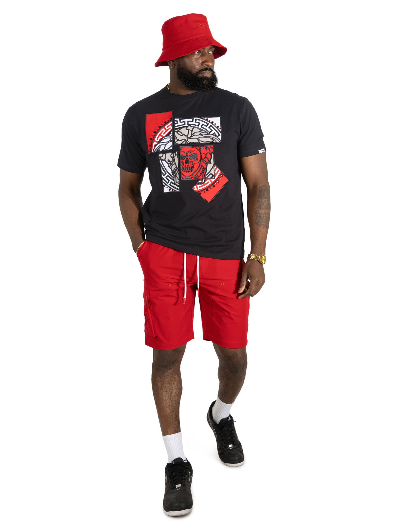 Jersey Shirt | M193 Bianco Medusa Tee - Black