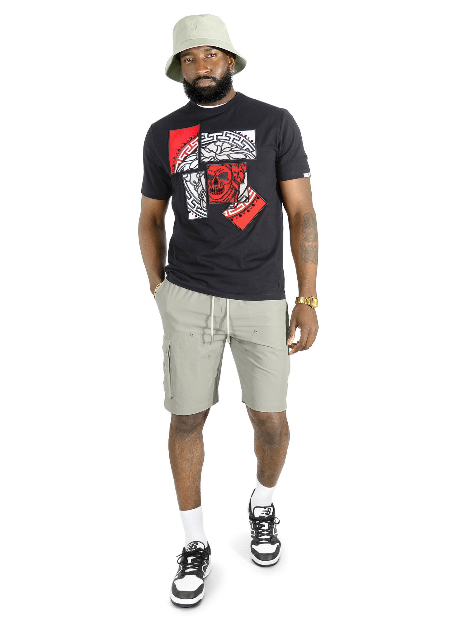 M193 Bianco Medusa T-shirt - Black