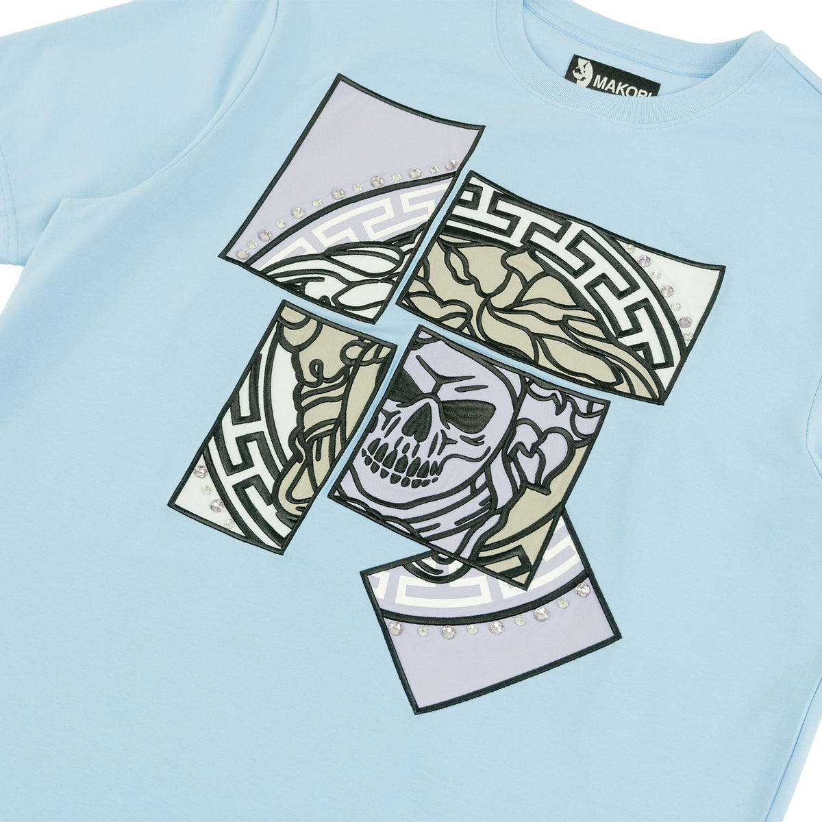 M193 Bianco Medusa T-shirt - Light Blue