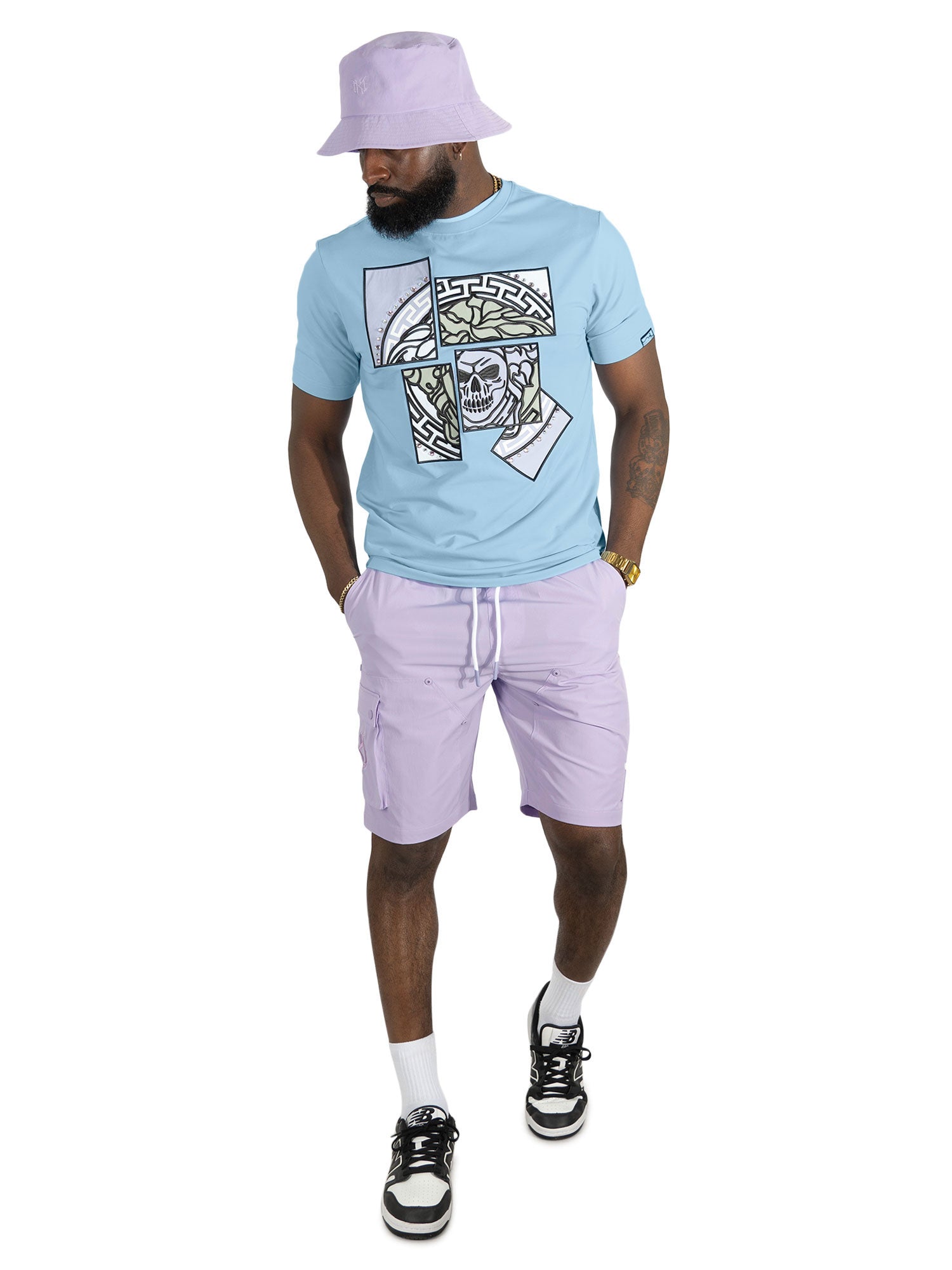 M193 Bianco Medusa T-shirt - Light Blue