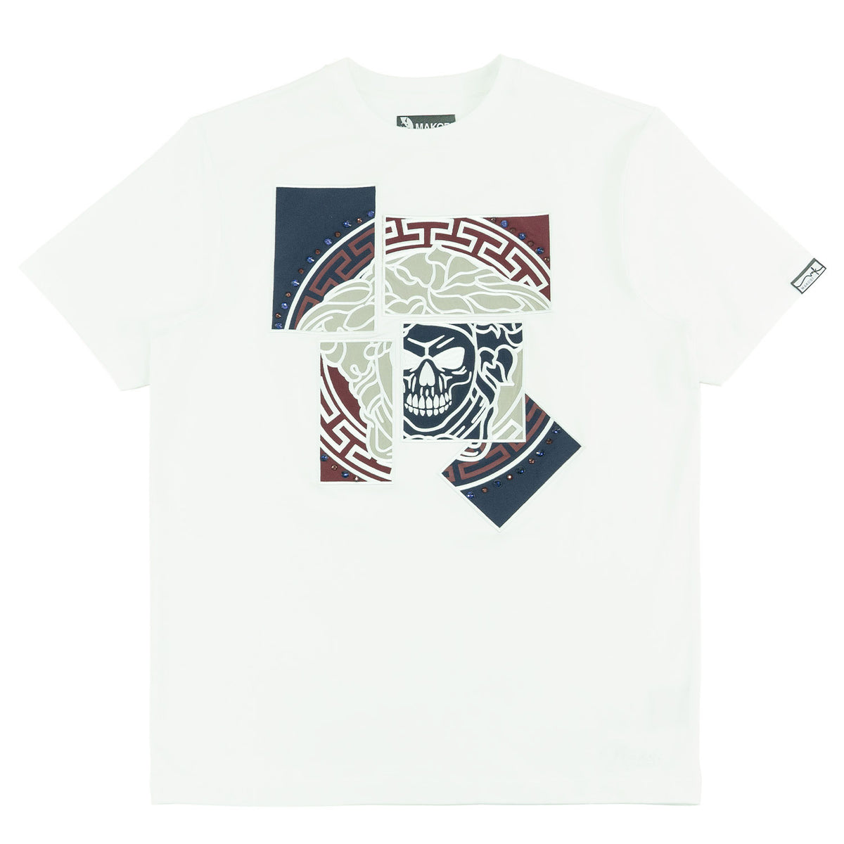 M193 Bianco Medusa T-shirt - White Navy