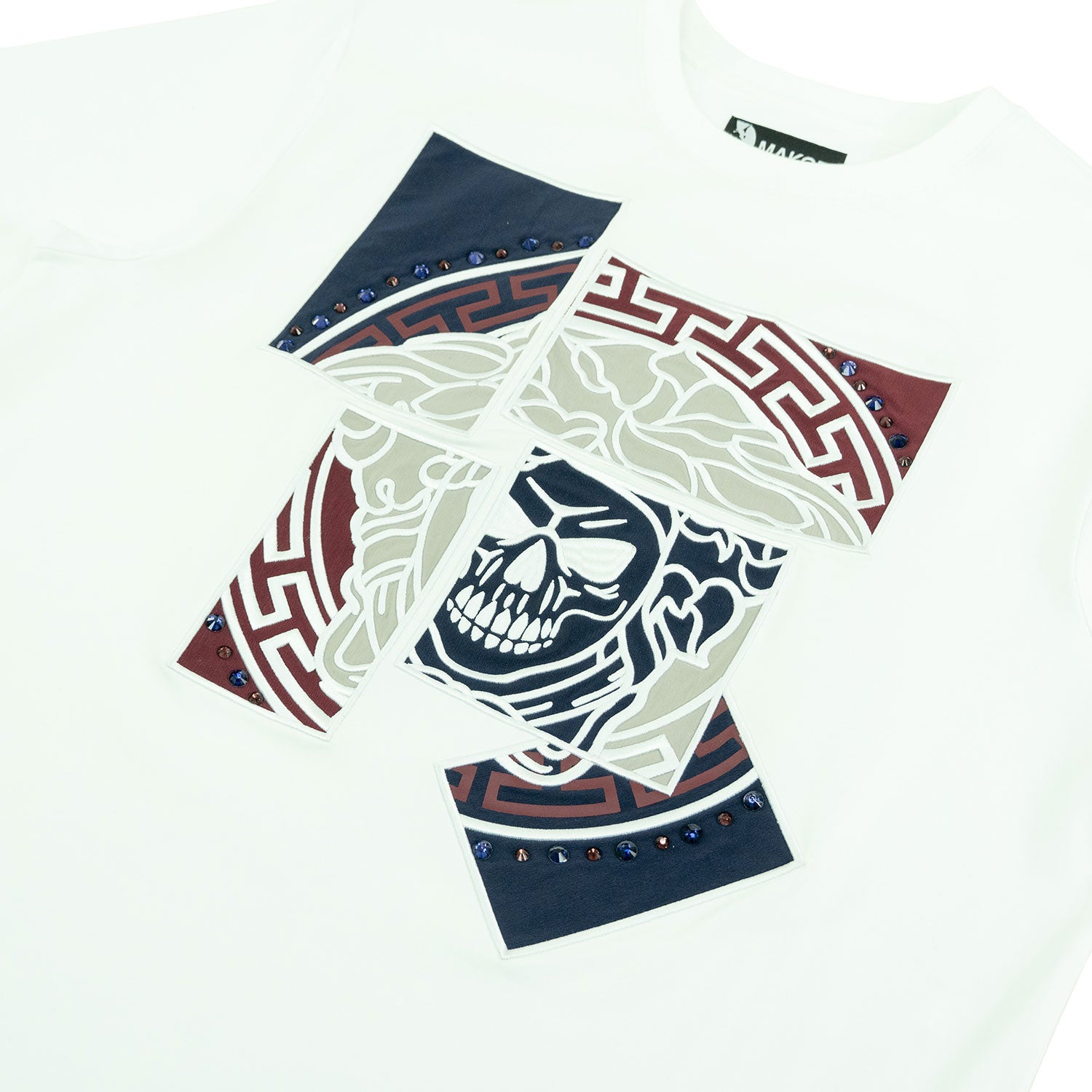 M193 Bianco Medusa T-shirt - White Navy