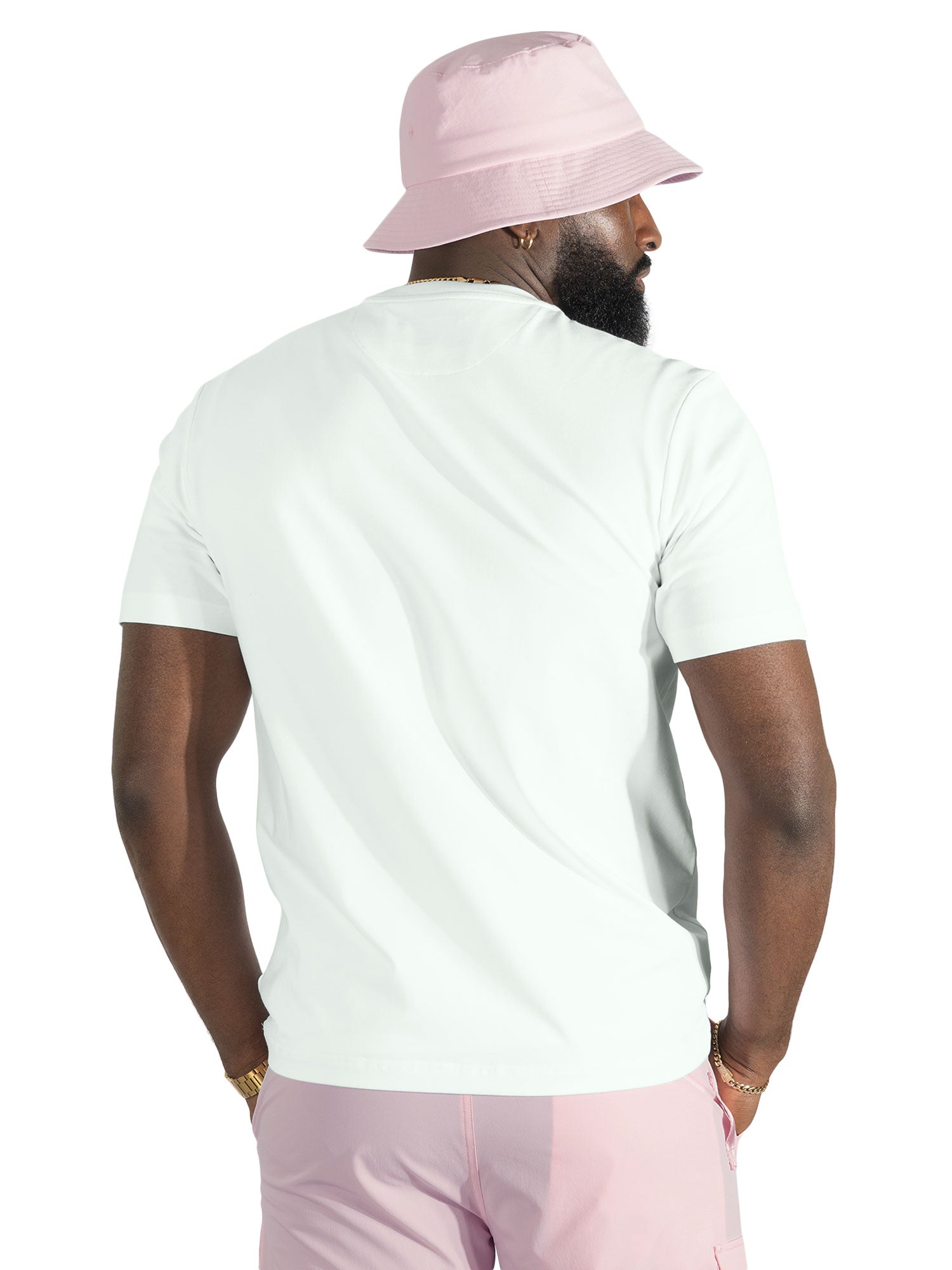 Jersey Shirt | M193 Bianco Medusa Tee - White Pink