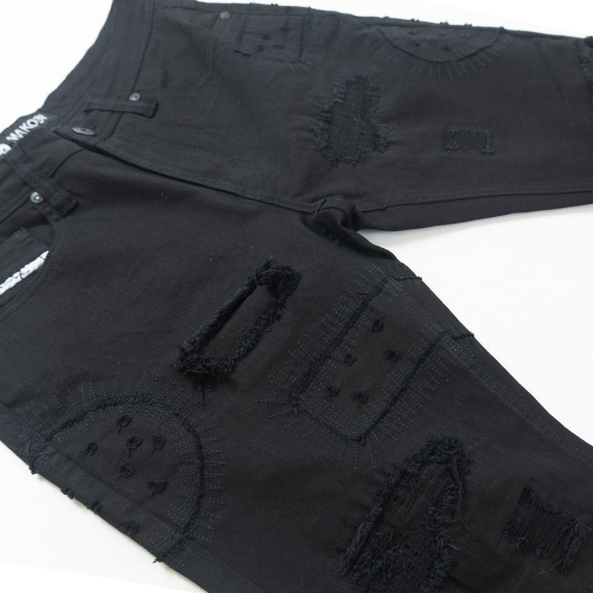 Makobi M1945 Mancini Jeans in Jet Black, view 5
