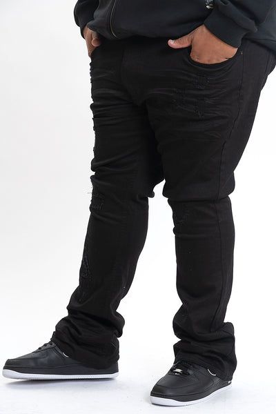 M1948 Benini Twill Stacked Jeans - Black