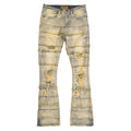 Makobi M1951 Bianchi Stacked Jeans in Dirt