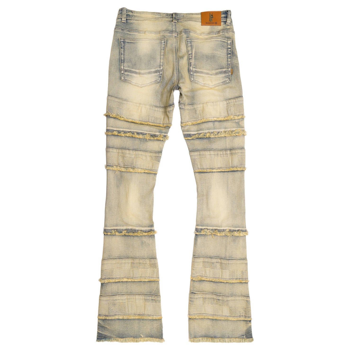 Makobi M1951 Bianchi Stacked Jeans in Dirt, view 3
