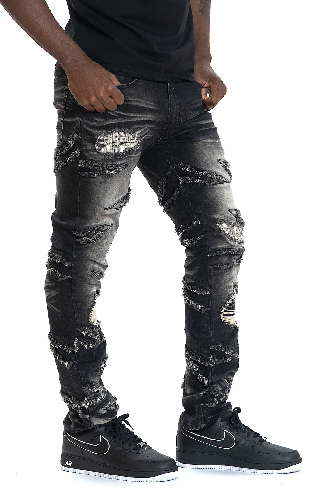 Makobi M1956 Lombardi Jeans in Black Wash, view 3