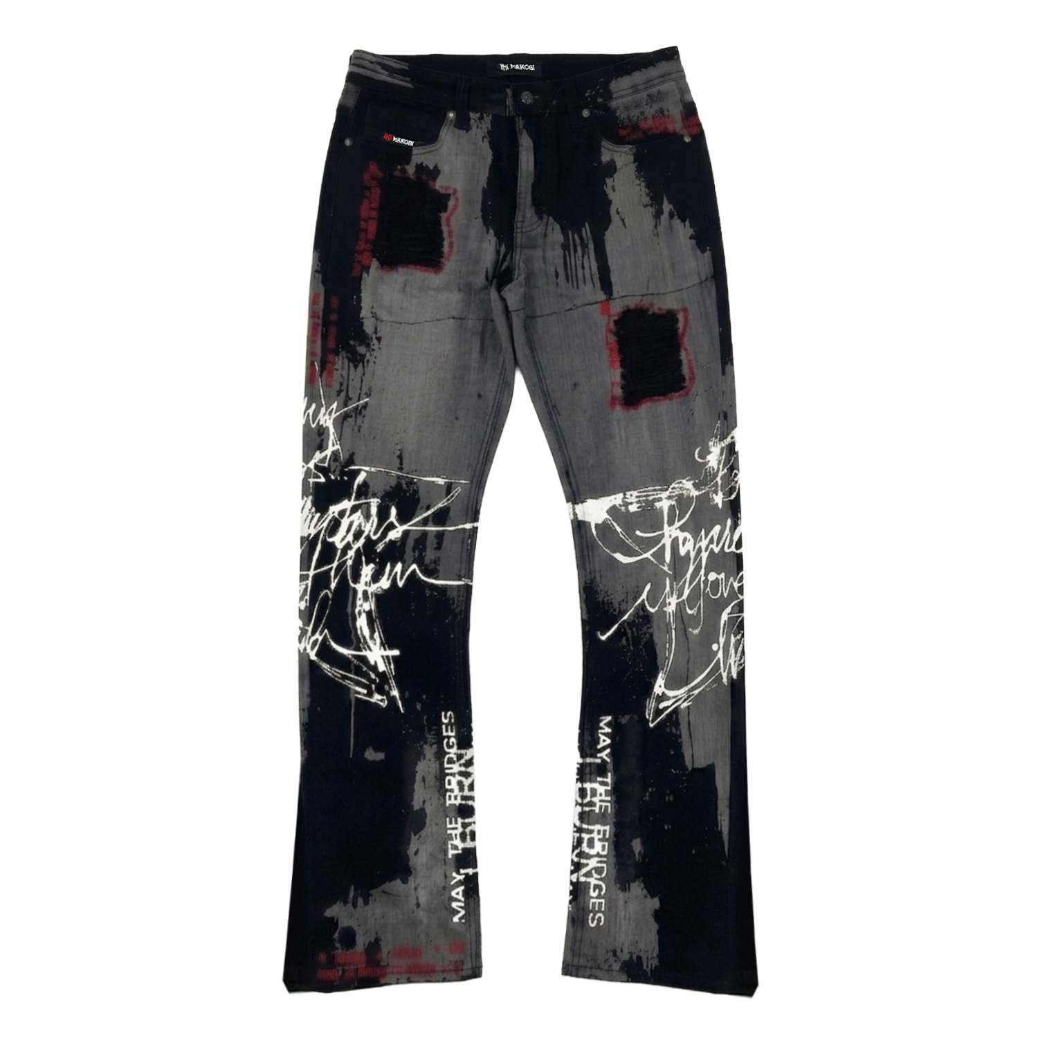 M1958 Prego Twill Stacked Pants - Black
