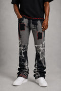 Makobi M1958 Prego Twill Stacked Pants in Black