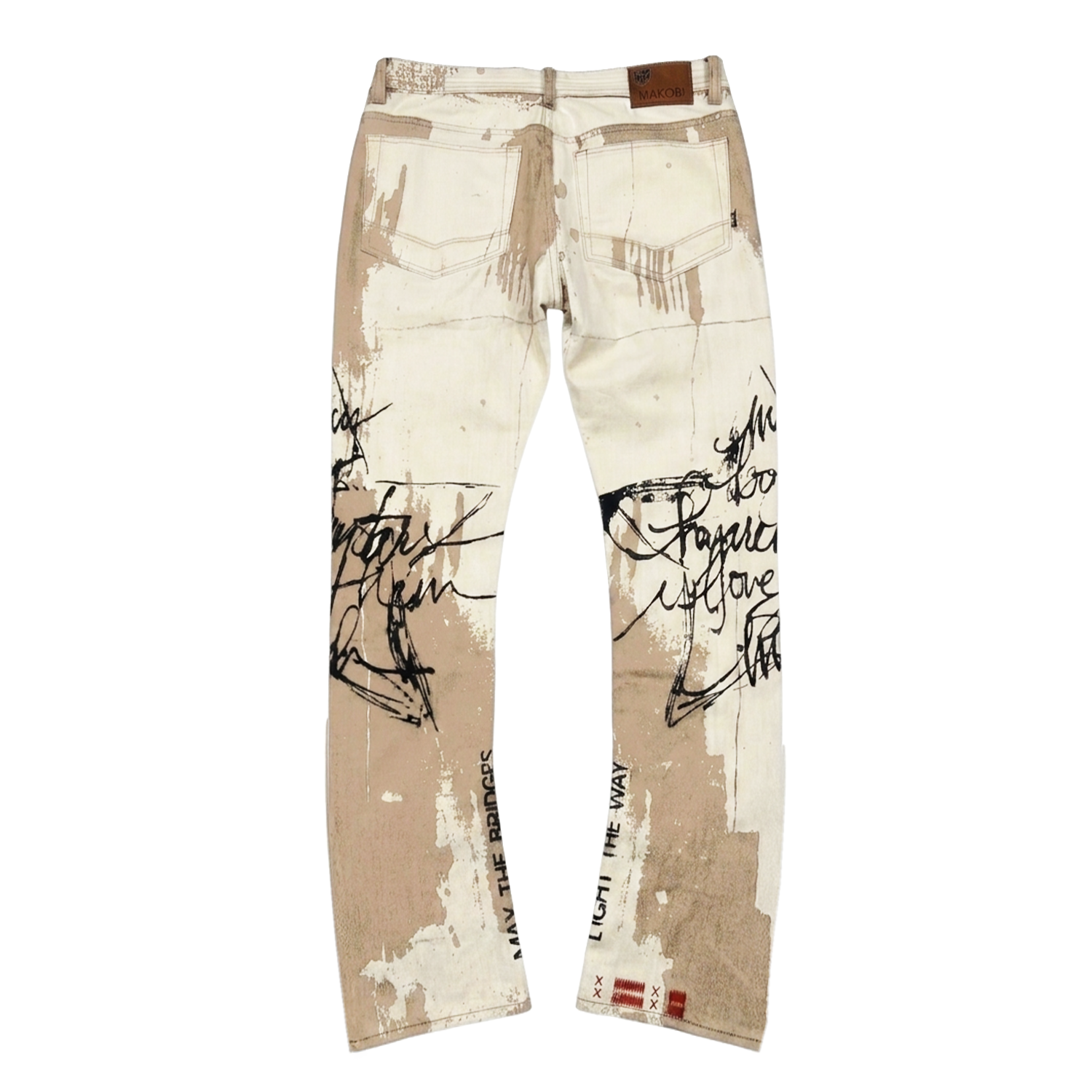 M1958 Prego Twill Stacked Pants - Natural