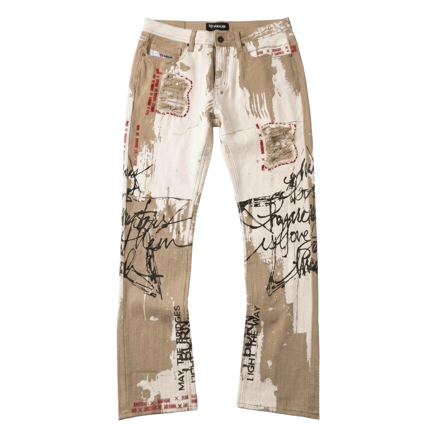 M1958 Prego Twill Stacked Pants - Natural