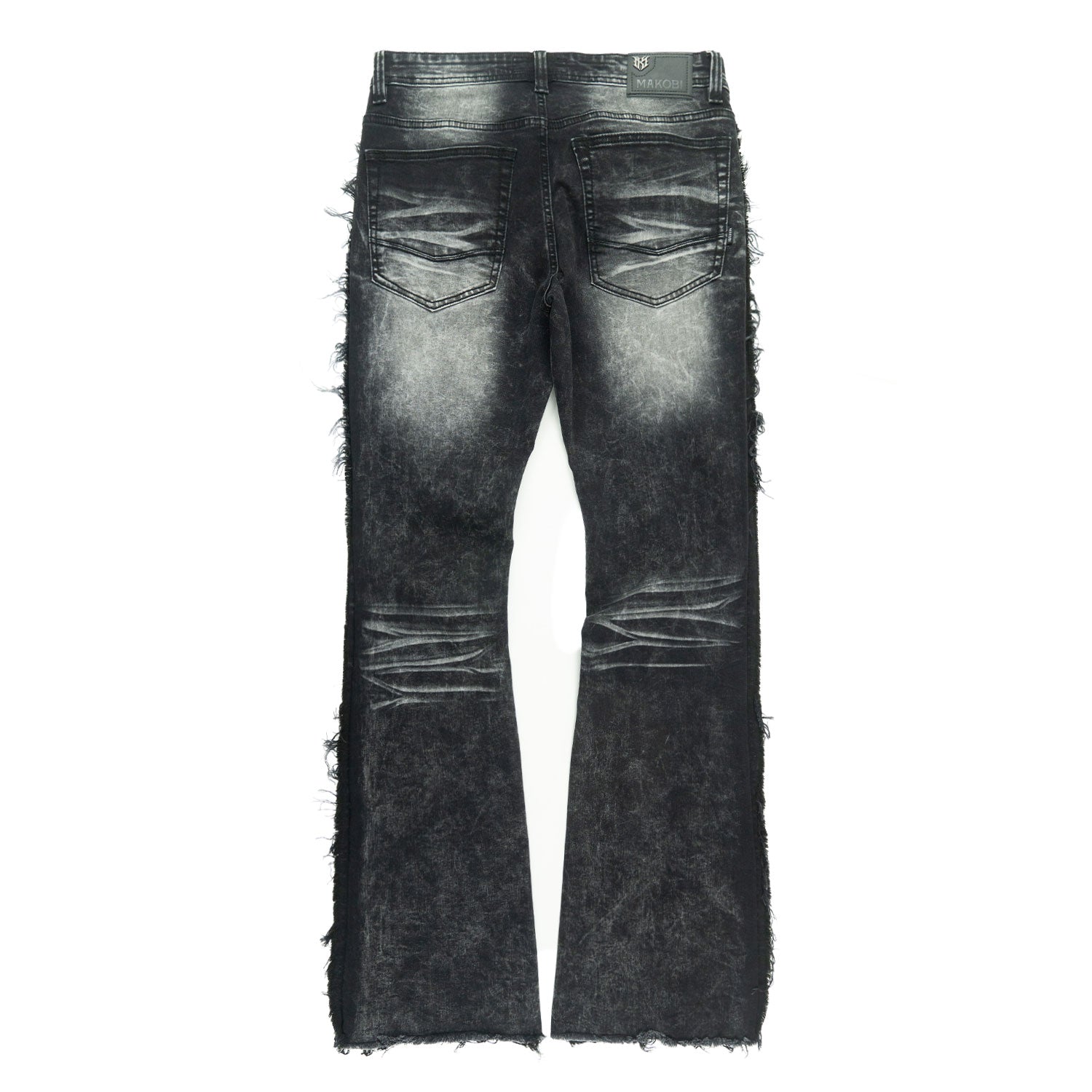 M1926 - Makobi mojuto Denimu Biker sokoto - Burgundy