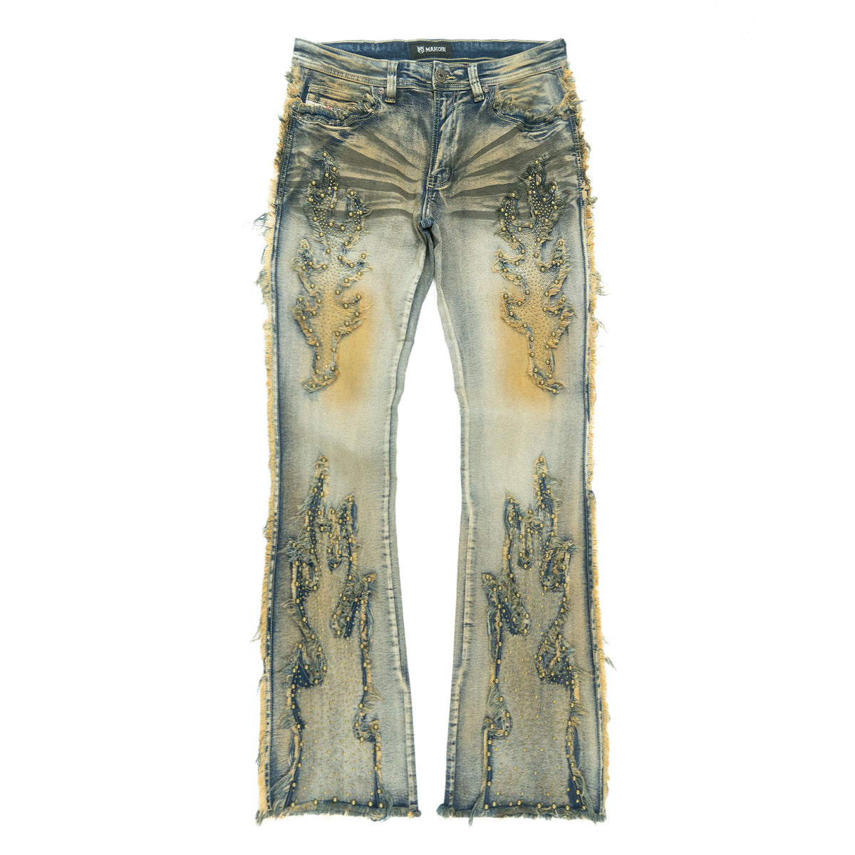 Makobi M1959 Tesoro Stacked Jeans in Dirt, view 7