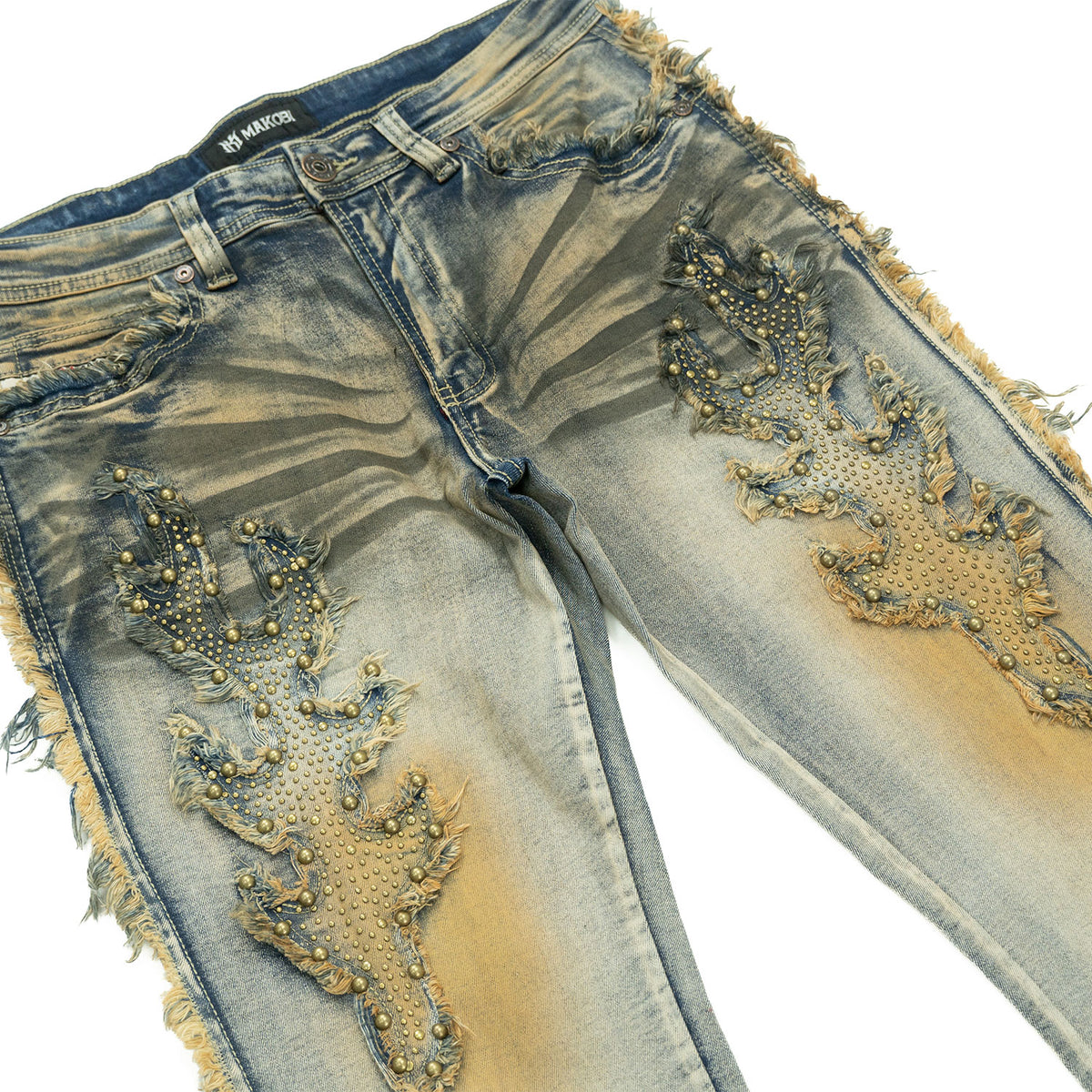 Makobi M1959 Tesoro Stacked Jeans in Dirt, view 5