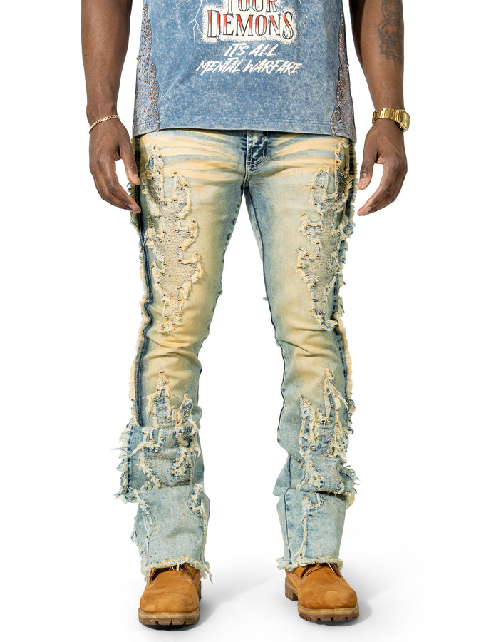 M1959 Tesoro Stacked Jeans - Blue