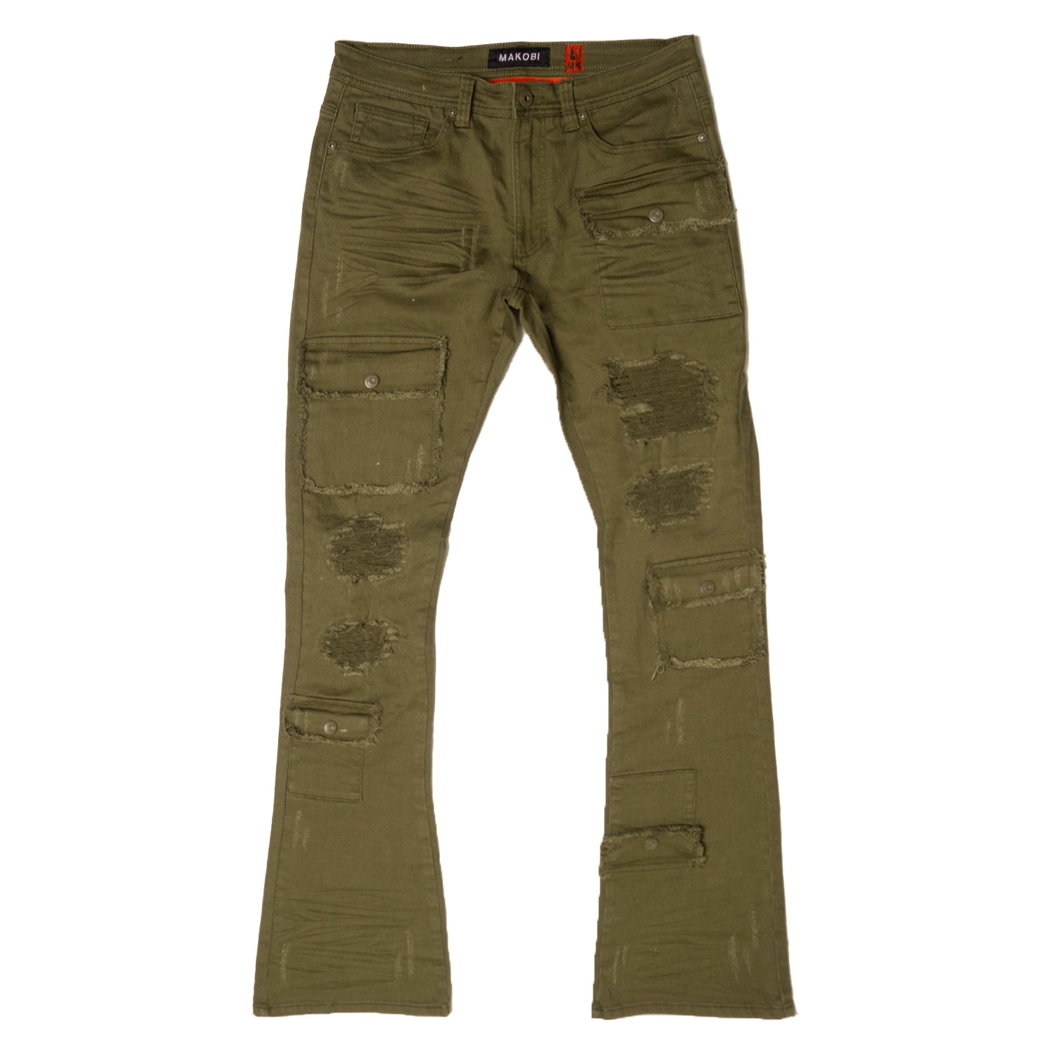 M1968 Cesare Stacked Jeans - Olive