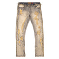 Makobi M1973 Danielli 34" Semi Stacked Jeans- Dirt