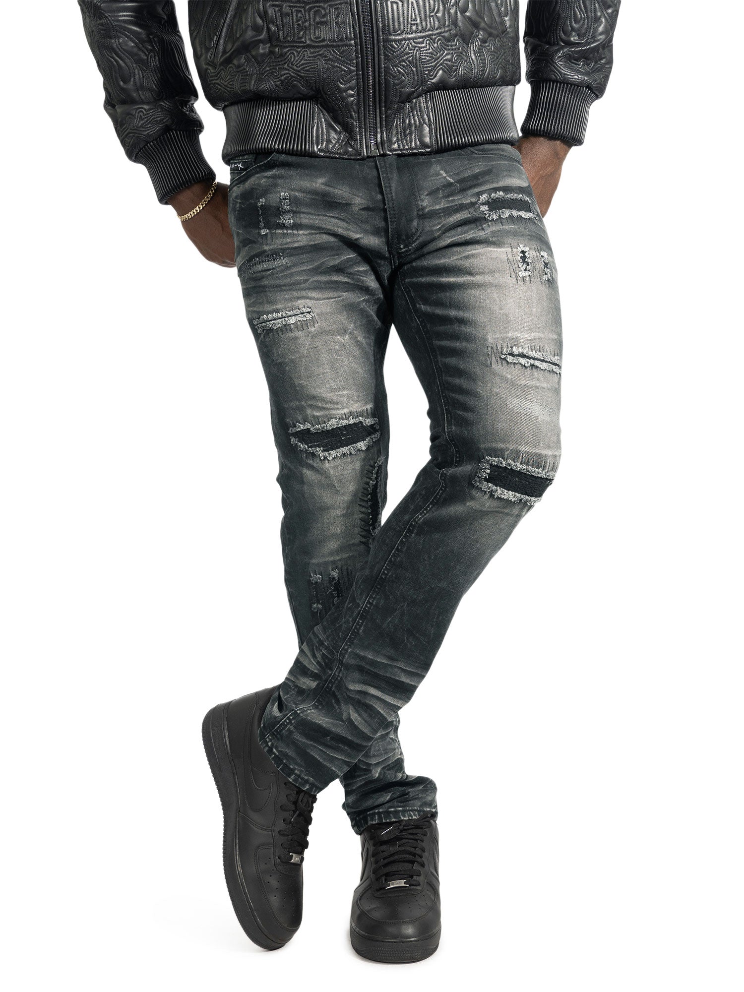 M1975 Lorenzo Jeans - Black Wash