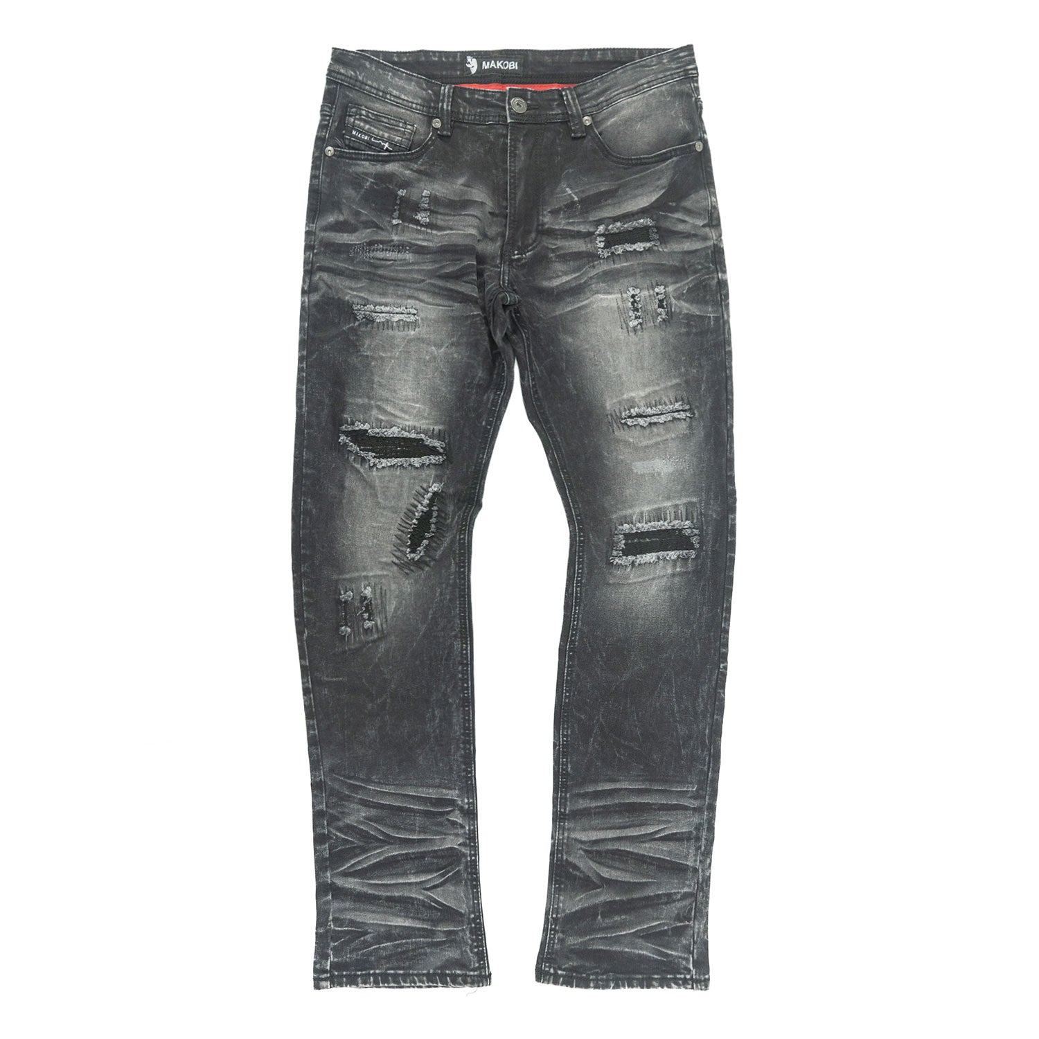 Makobi M1975 Lorenzo Jeans in Black Wash, view 4