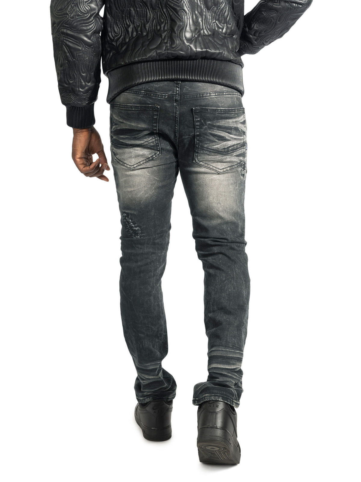 Makobi M1975 Lorenzo Jeans in Black Wash, view 3