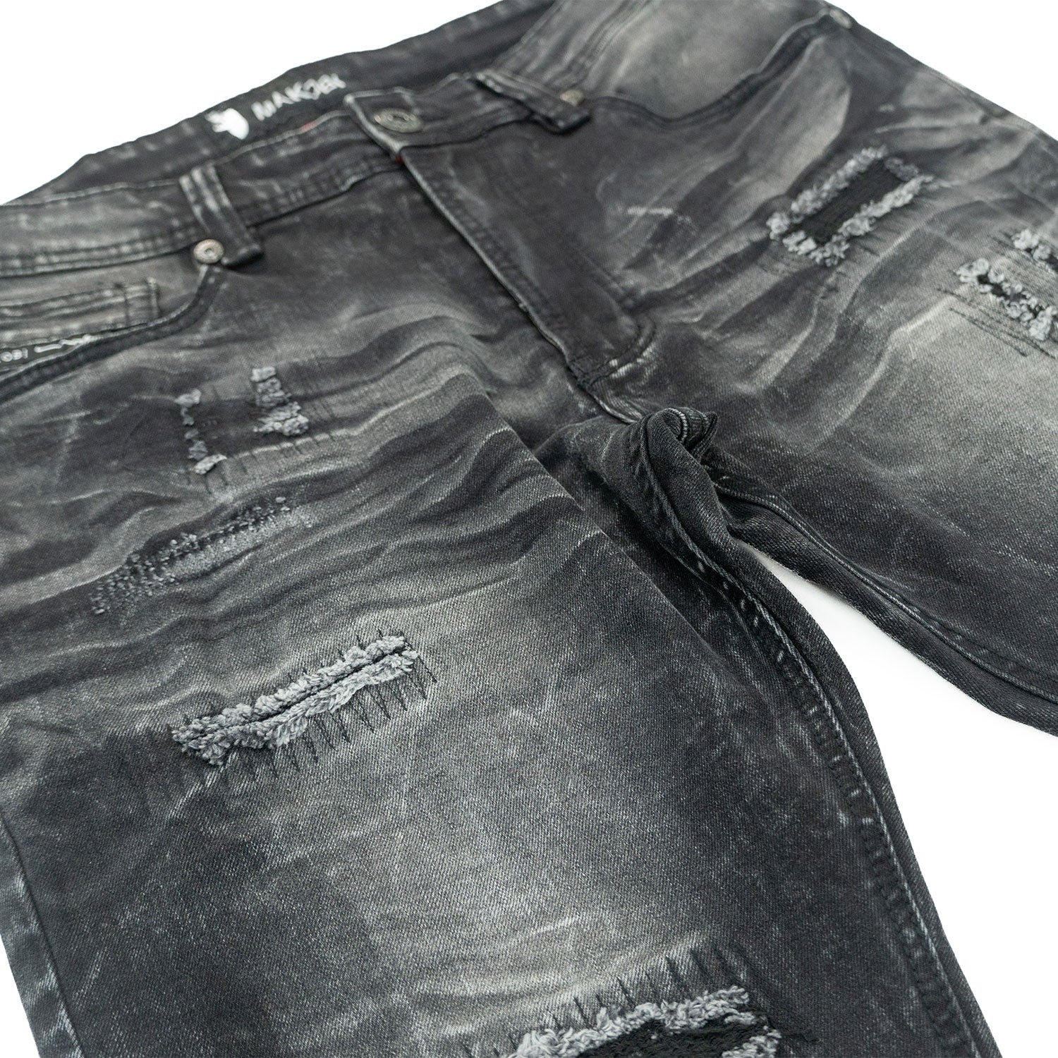 Makobi M1975 Lorenzo Jeans in Black Wash, view 6