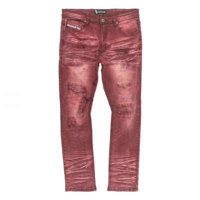 Jeans | M1975 Lorenzo Jeans - Burgundy