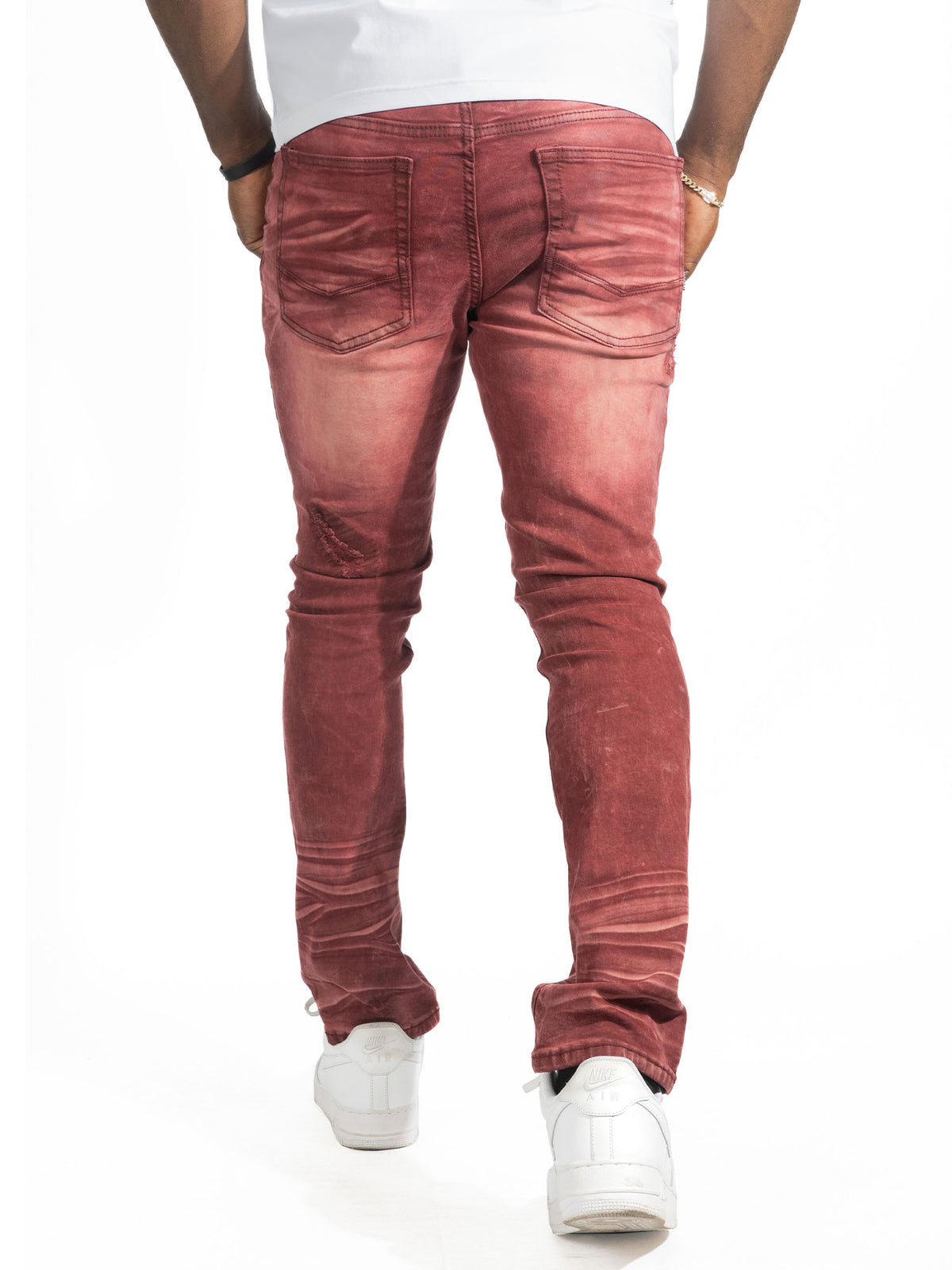 M1975 Lorenzo Jeans - Burgundy
