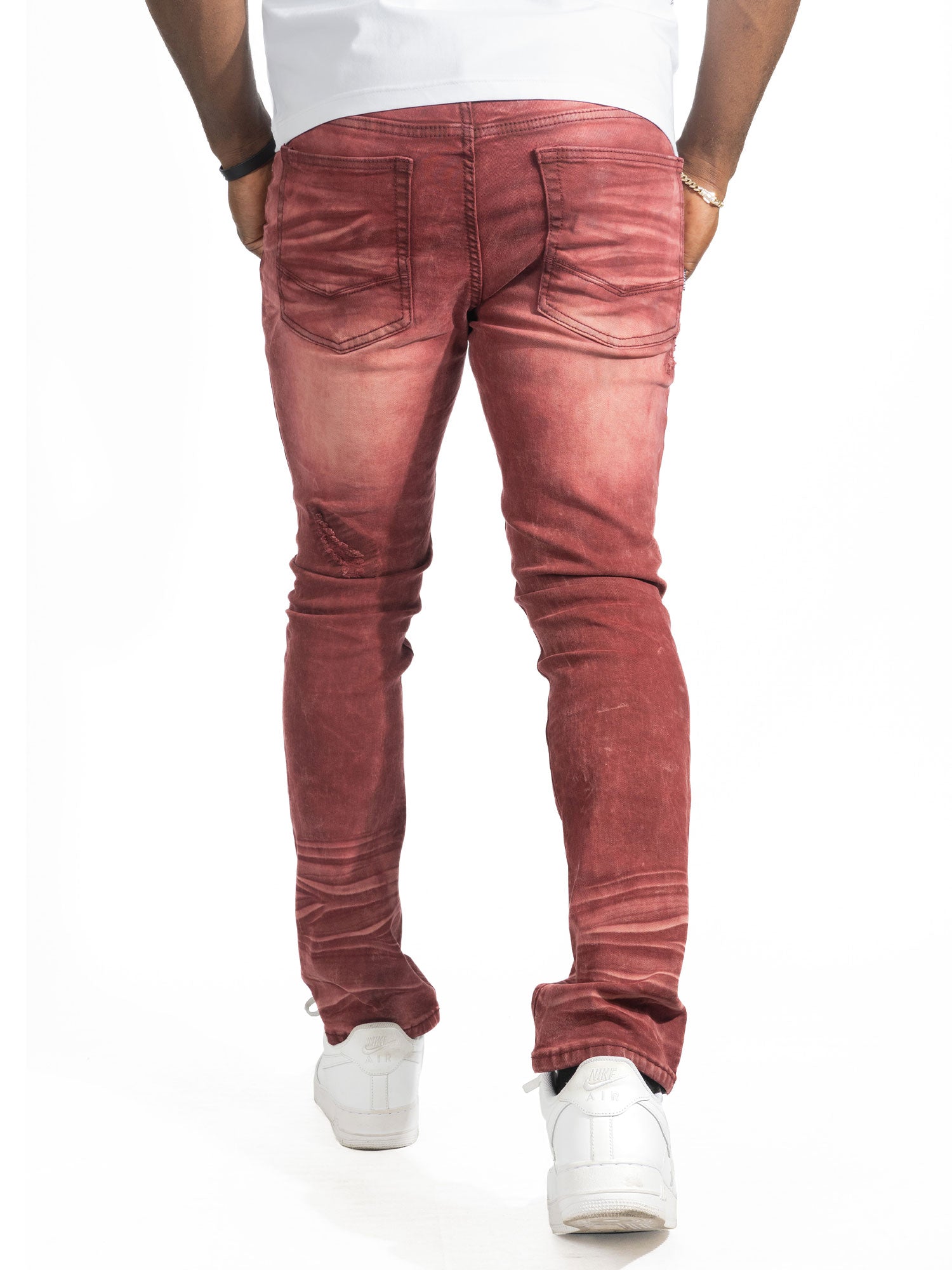 M1975 Lorenzo Jeans - Burgundy