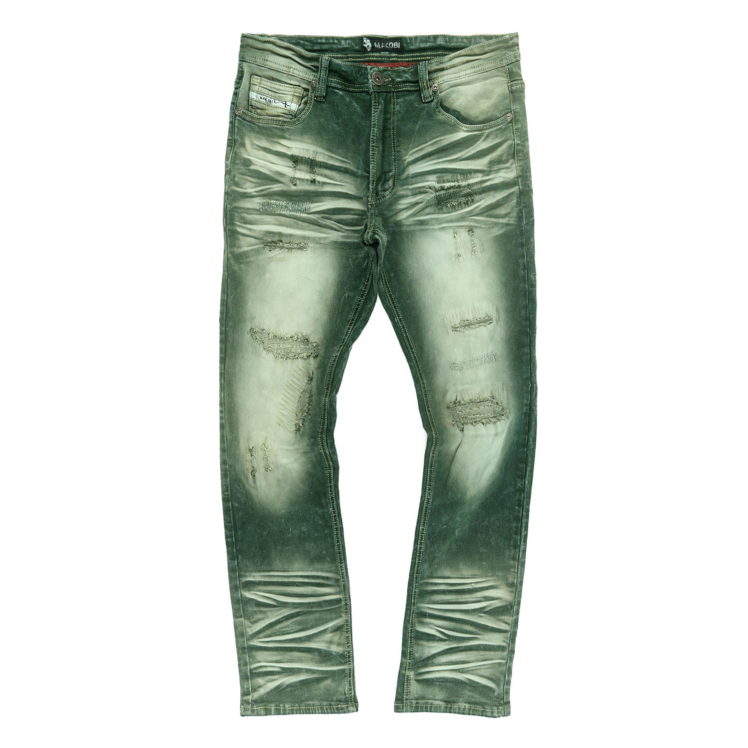 Makobi M1975 Lorenzo Jeans in Green, view 4