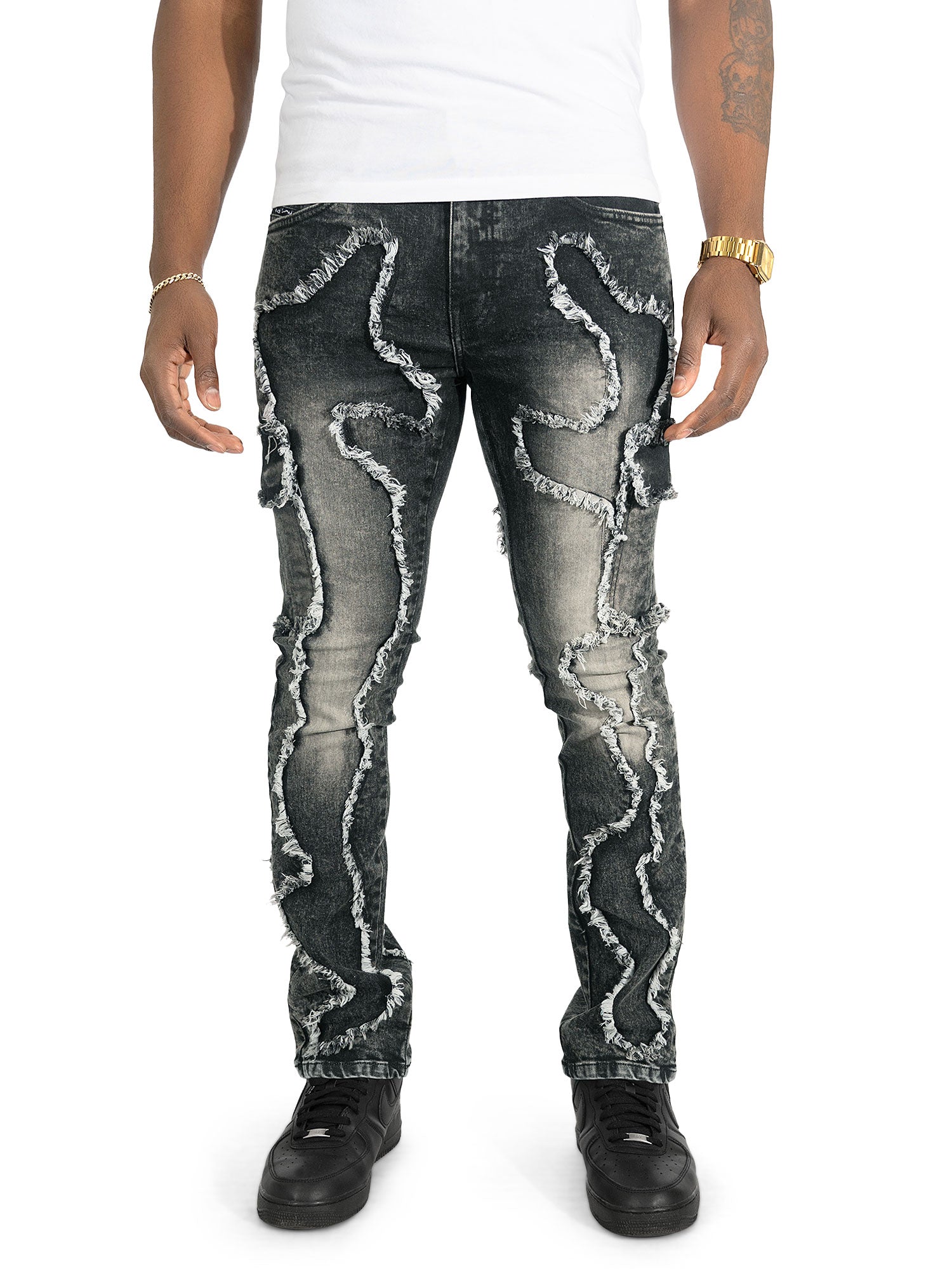 M1977 Masino Cargo Jeans - Black Wash
