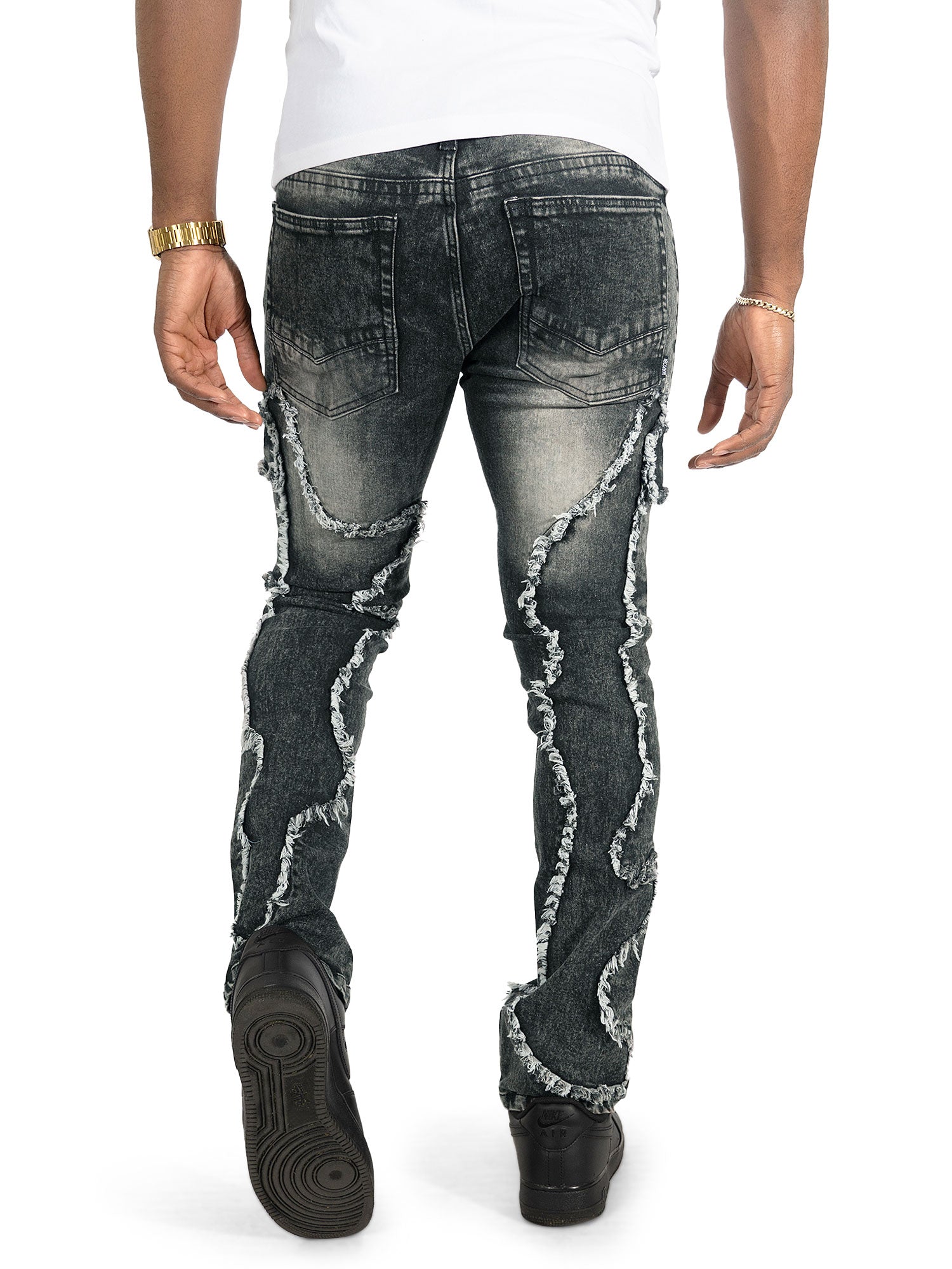 M1977 Masino Cargo Jeans - Black Wash