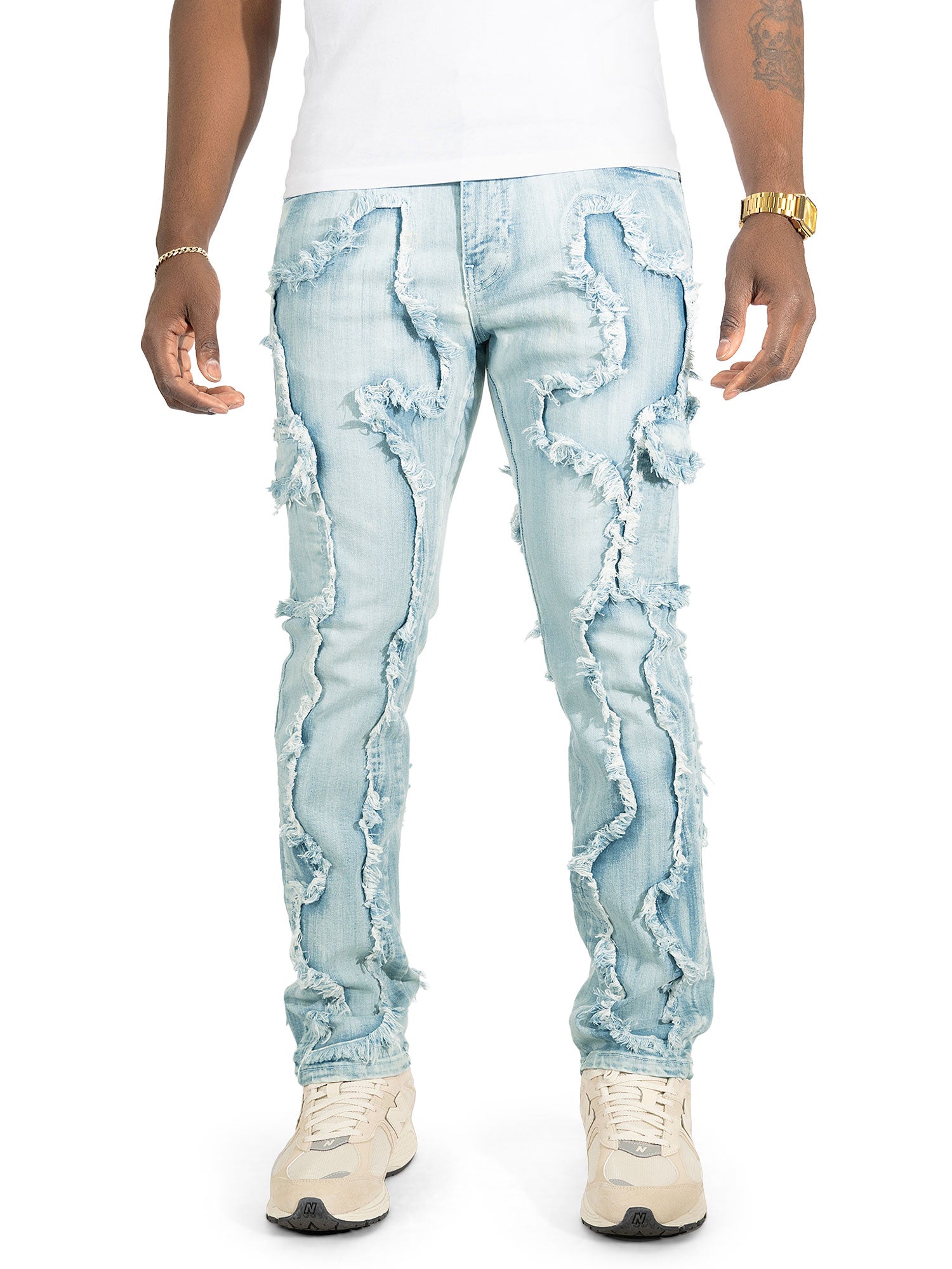 M1977 Masino Cargo Jeans - Light Wash