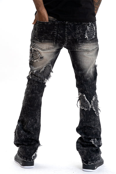M1978 Romano Stacked Jeans - Black