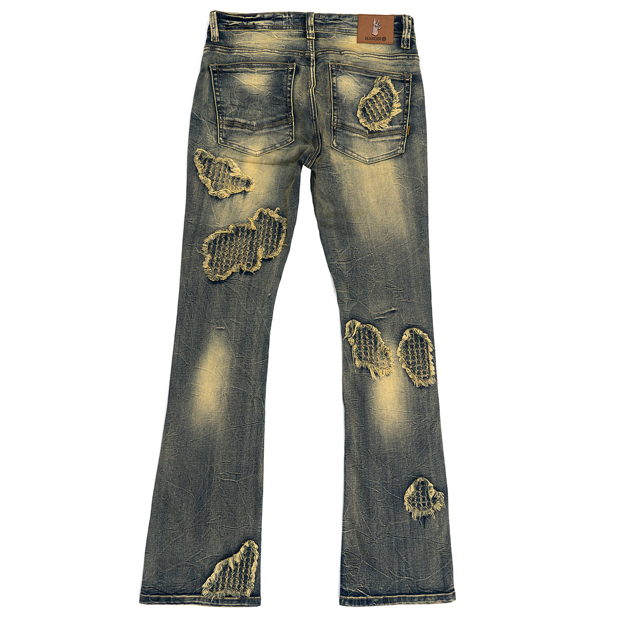 Makobi M1978 Romano Stacked Jeans in Dirt, view 3