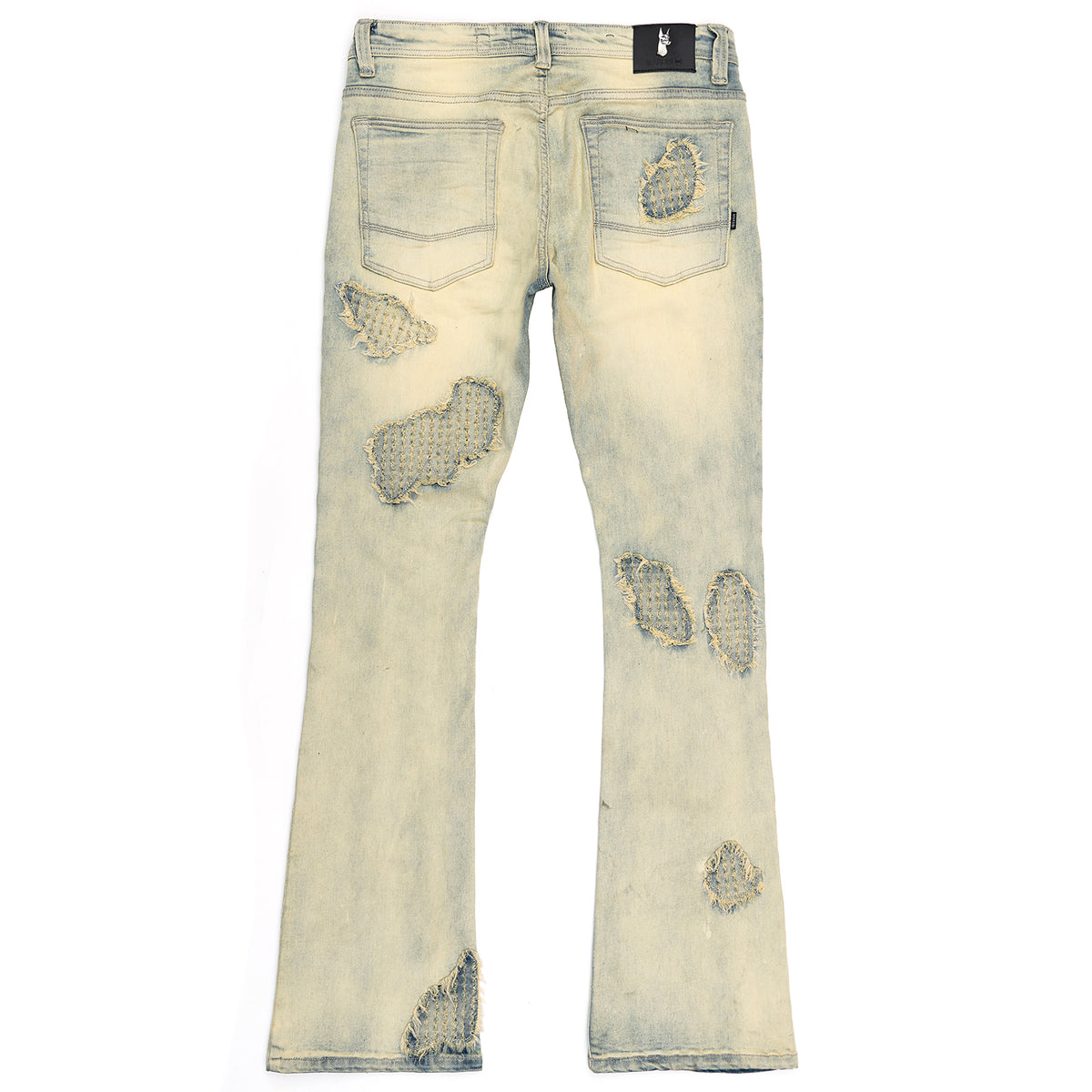 Makobi M1978 Romano Stacked Jeans in Light Wash, view 3