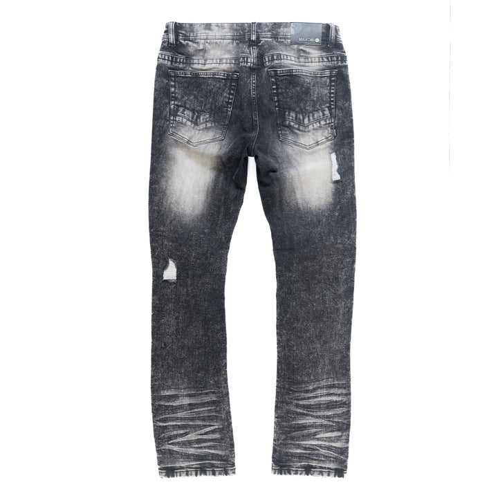M1926 - Makobi Core Jenim Biker Jeans - بورگوندی