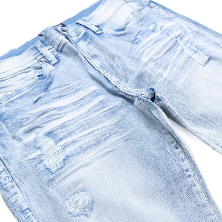 M1926 - Makobi Core Jenim Biker Jeans - بورگوندی