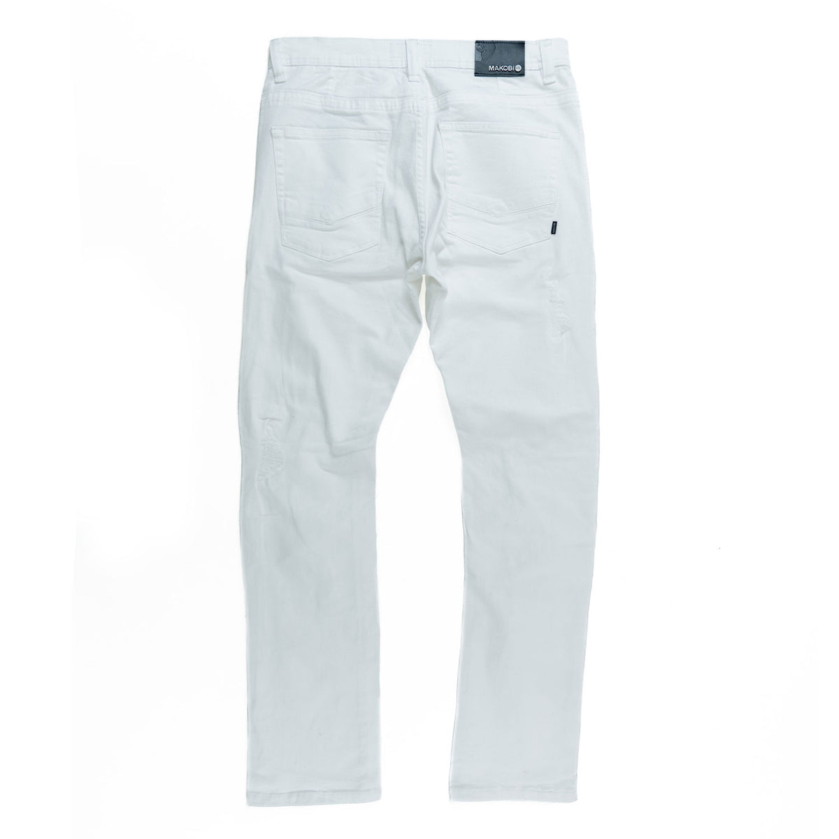 M1926 - Makobi Core Jenim Biker Jeans - بورگوندی
