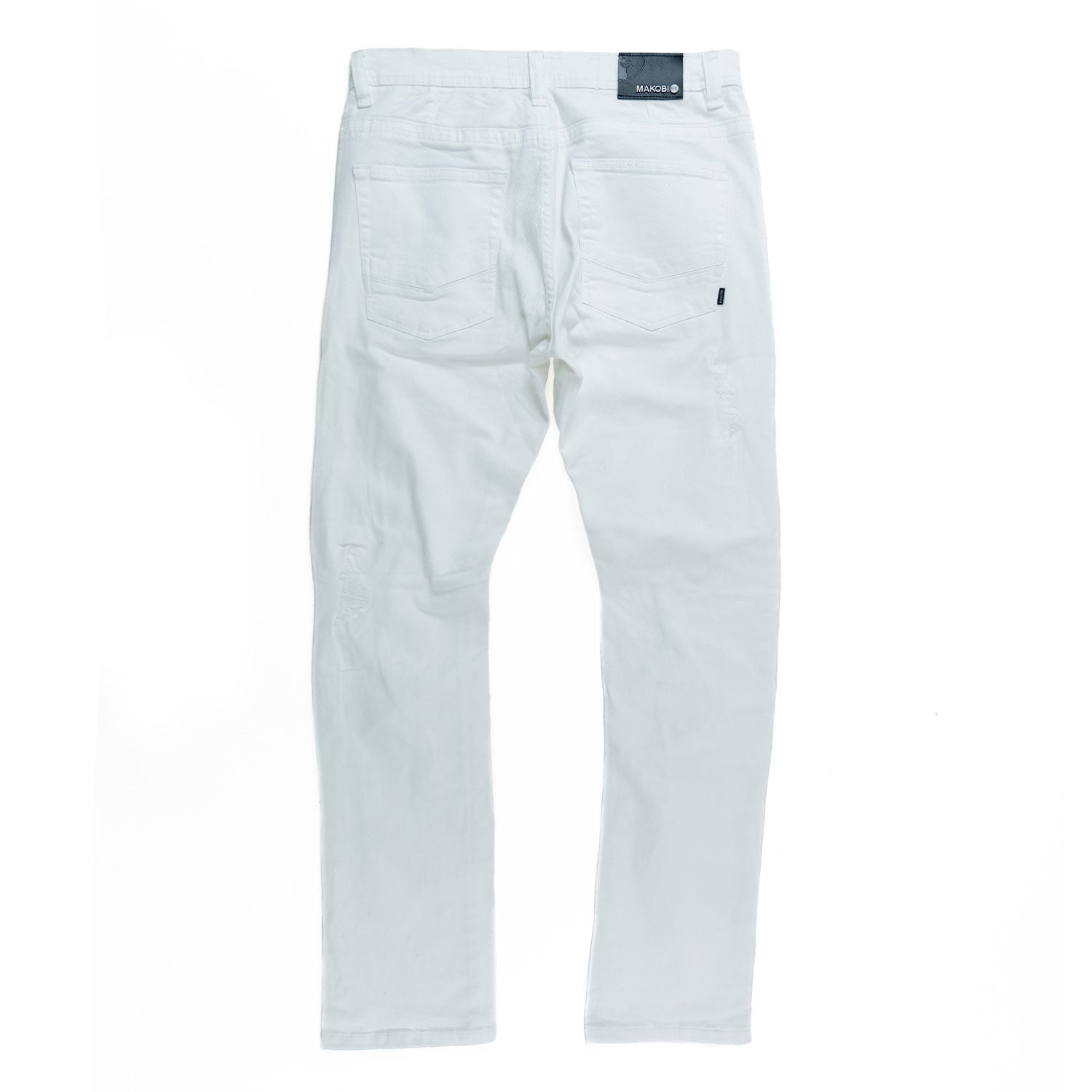 M1926 - Makobi Core Jenim Biker Jeans - بورگوندی