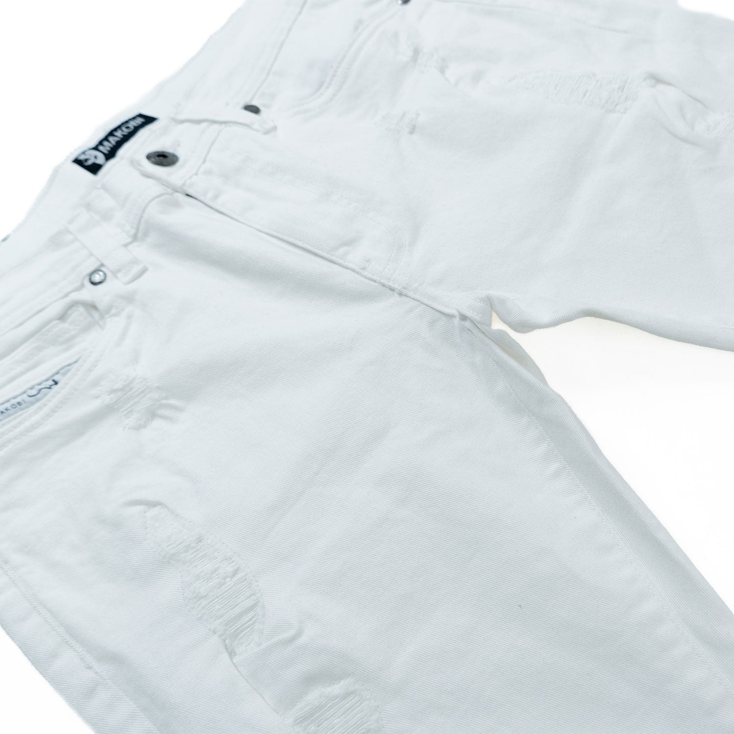M1926 - Makobi Core Jenim Biker Jeans - بورگوندی