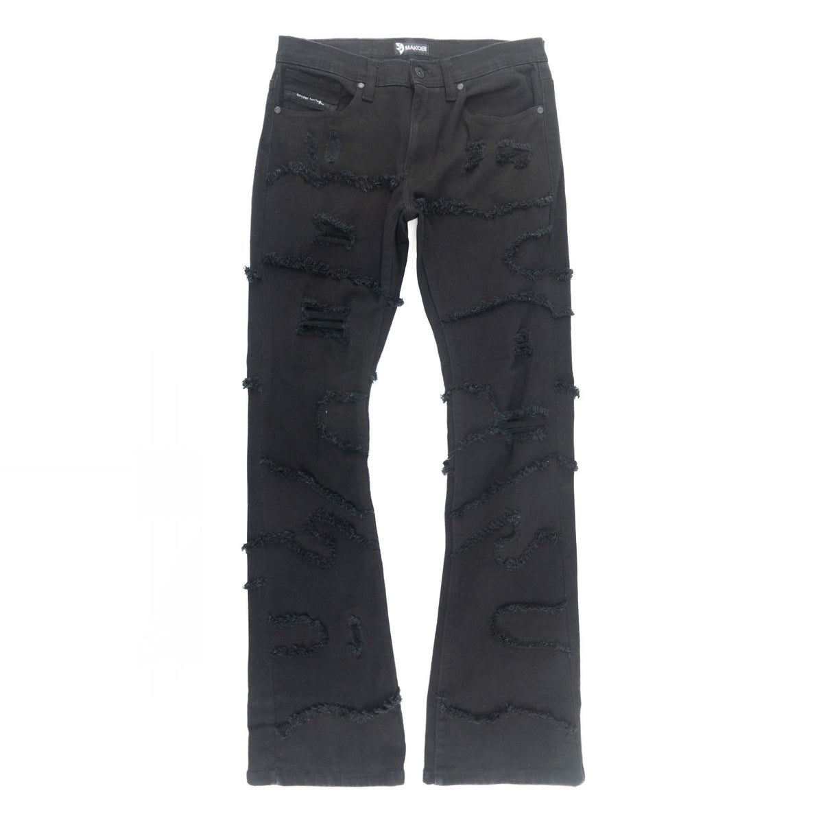 M1984 Pastoni Stacked Jeans -  Jet Black
