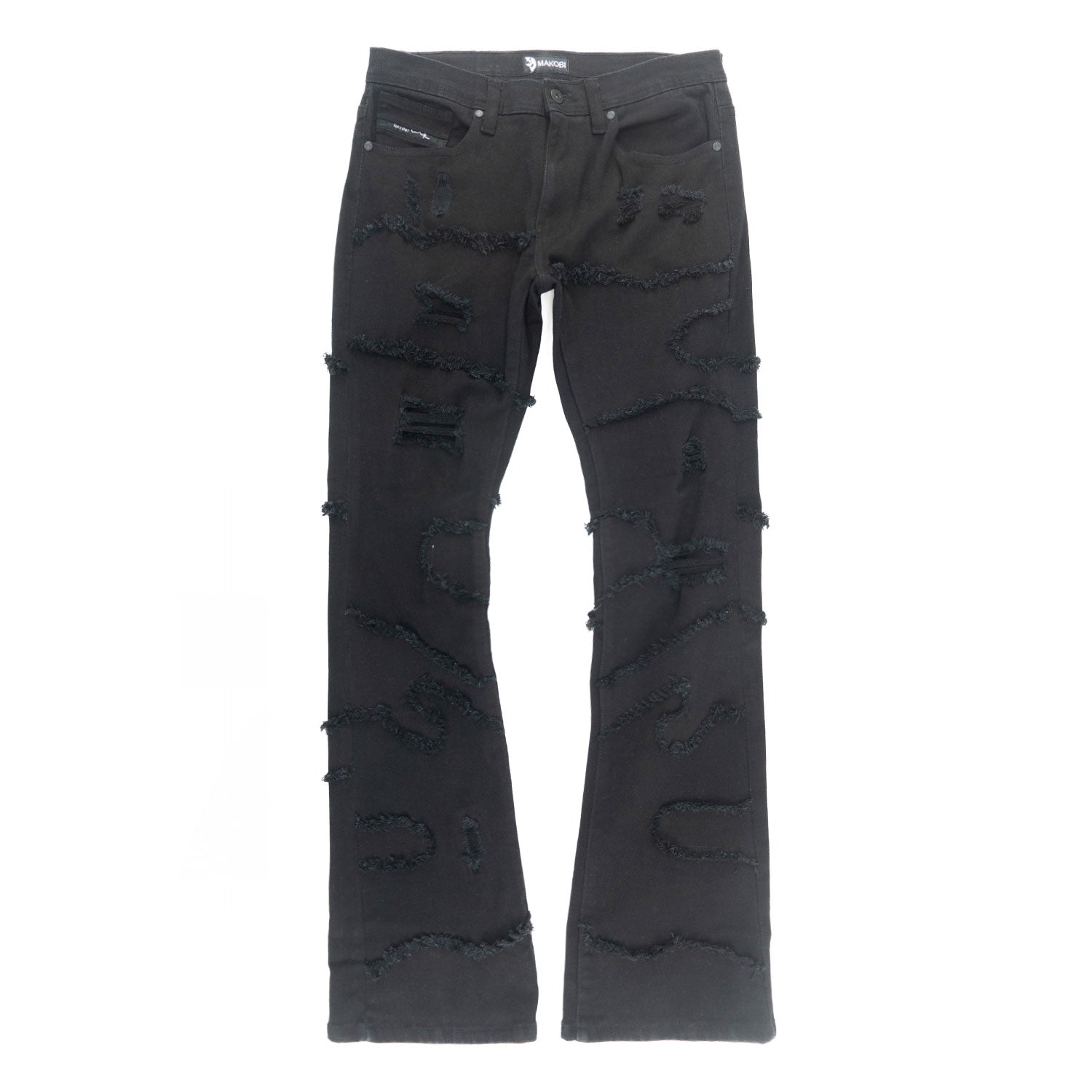M1984 Pastoni Stacked Jeans -  Jet Black