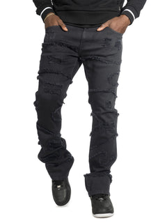 M1984 Pastoni Stacked Jeans -  Jet Black