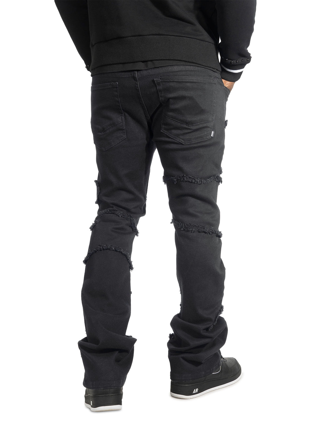 M1984 Pastoni Stacked Jeans -  Jet Black