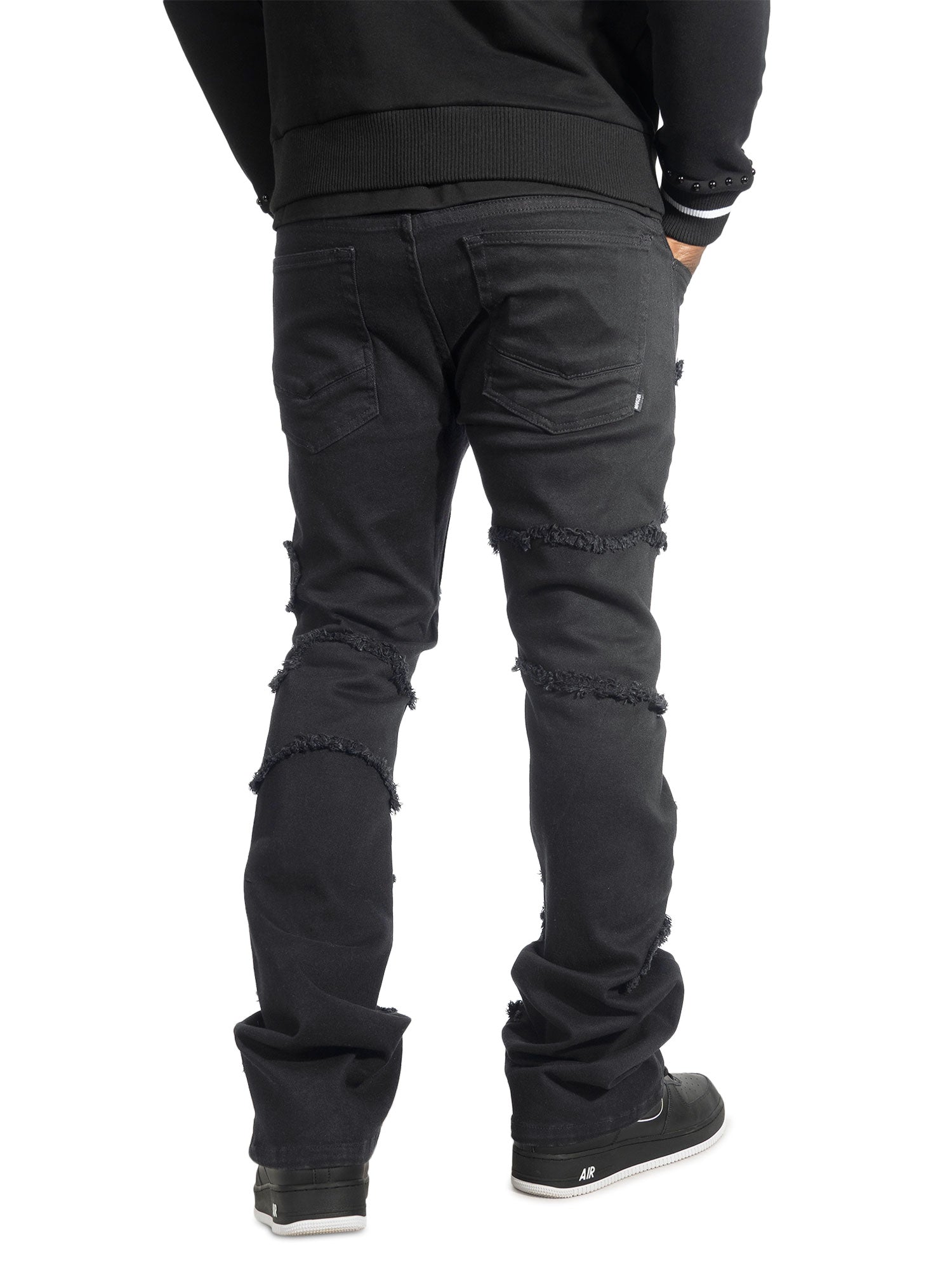 M1984 Pastoni Stacked Jeans -  Jet Black