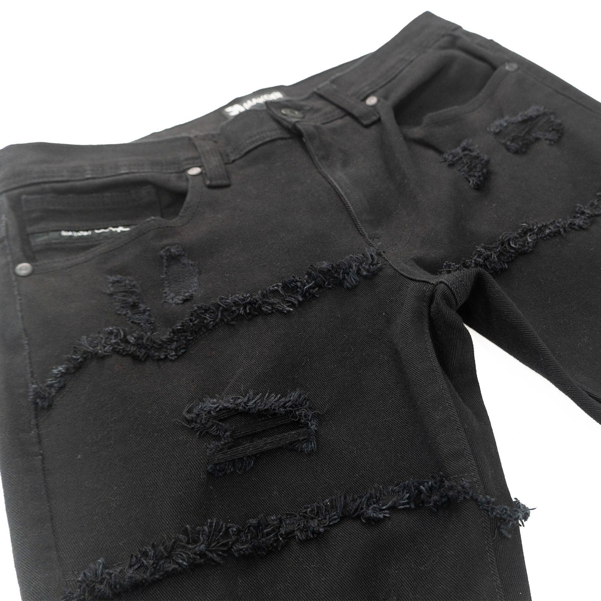 M1984 Pastoni Stacked Jeans -  Jet Black