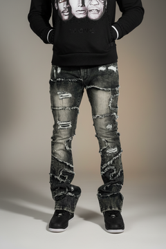 M1984 Pastoni Stacked Jeans -  Black Wash