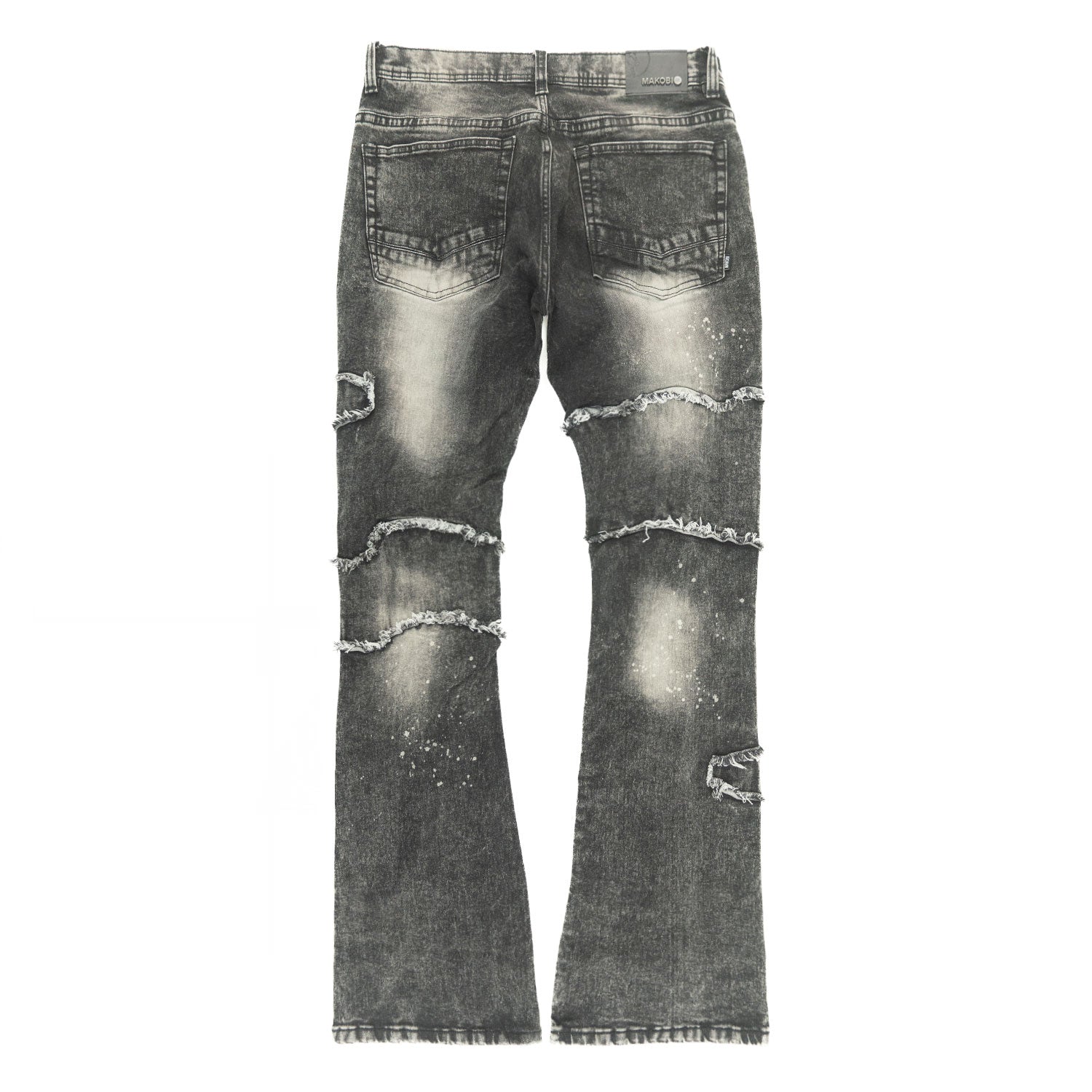 M1926 - Makobi Core Jenim Biker Jeans - بورگوندی