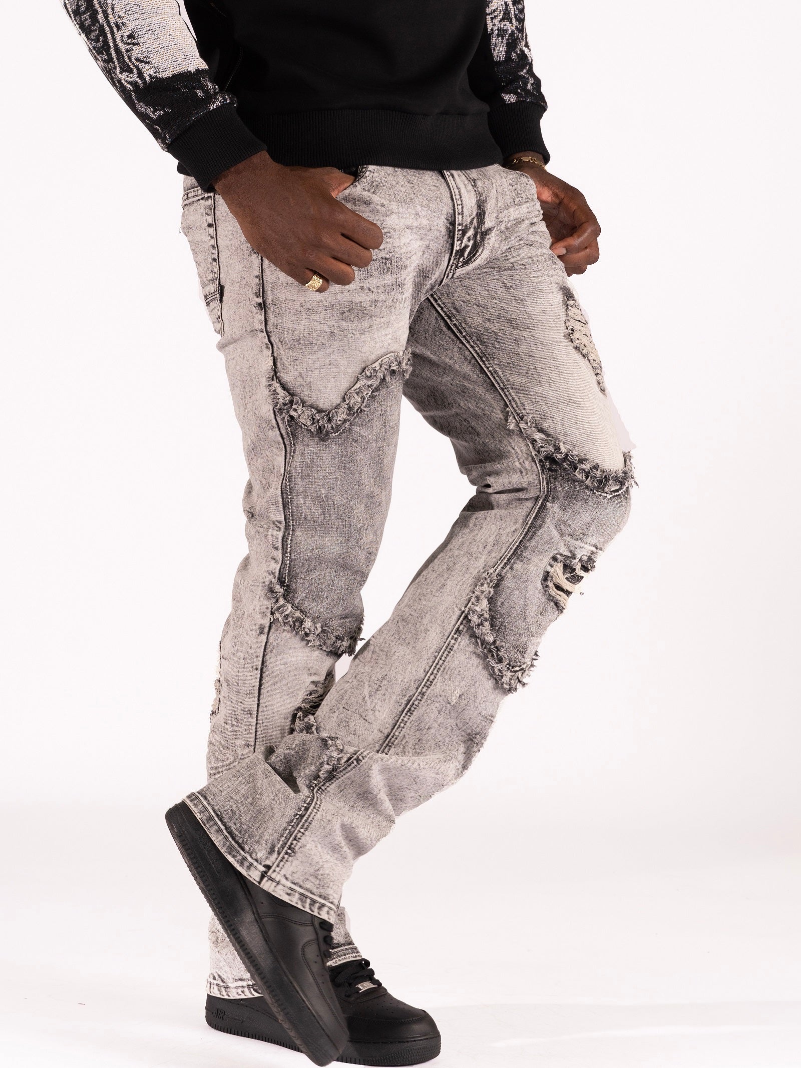 Makobi M1992 Moradi Jeans in Gray, view 3